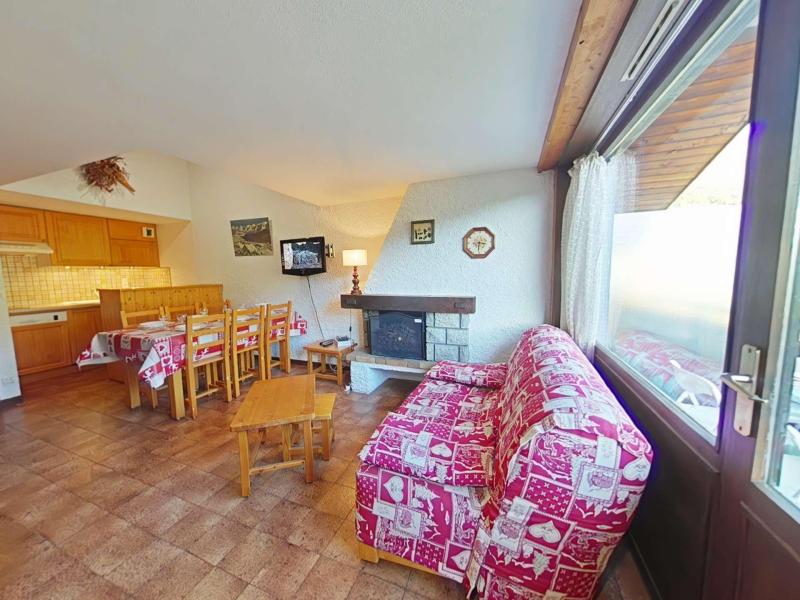 Skiverleih Wohnung 3 Mezzanine Zimmer 6 Leute (2C) - Résidence Chanteneige - Le Grand Bornand - Wohnzimmer