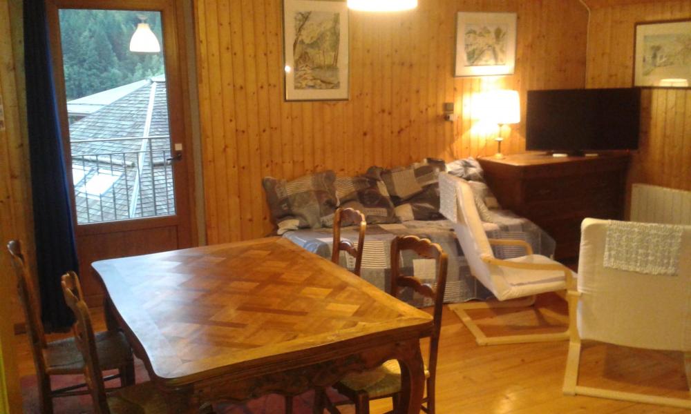 Ski verhuur Appartement 3 kamers 8 personen - Résidence Chez Mr Mace - Le Grand Bornand - Woonkamer