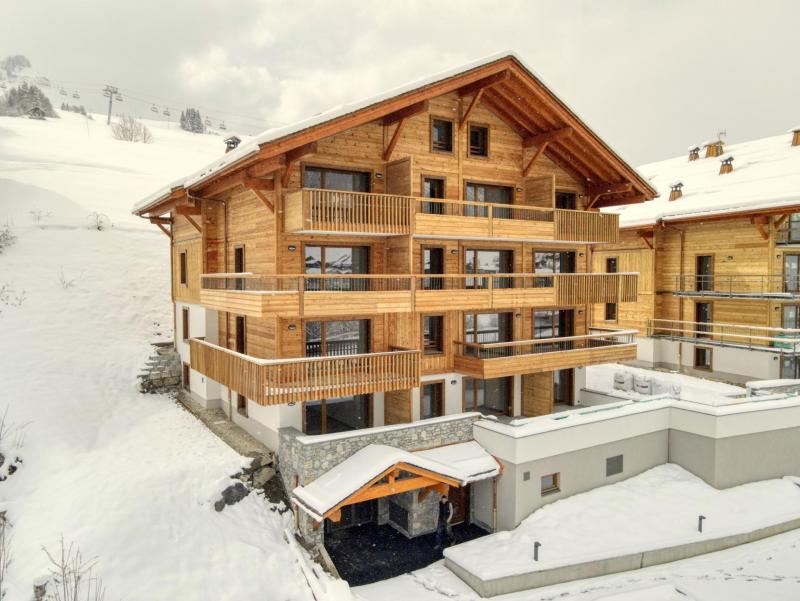 Location au ski Résidence Cristaux - Le Grand Bornand - Extérieur hiver