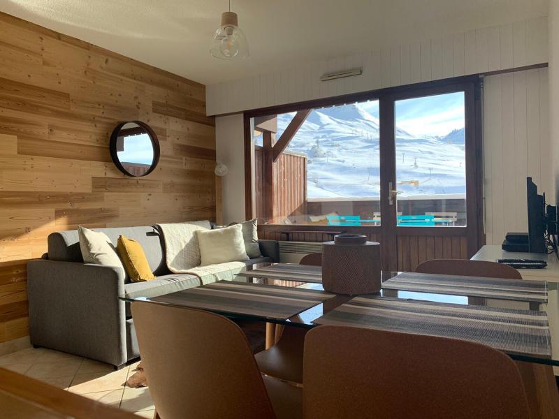 Skiverleih Studio Schlafnische 4 Personen - Résidence Kodiac - Le Grand Bornand - Wohnzimmer