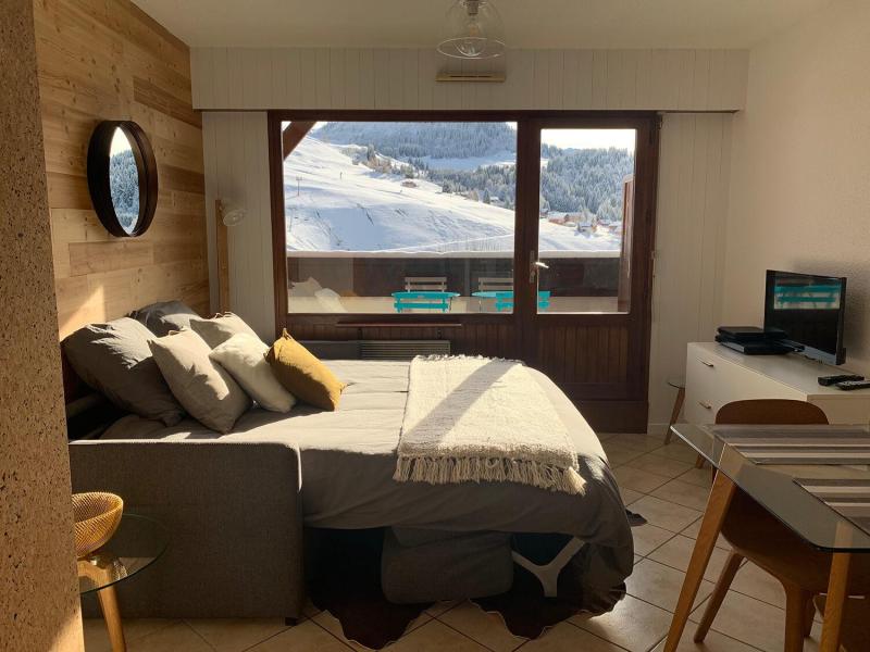 Rent in ski resort Studio sleeping corner 4 people - Résidence Kodiac - Le Grand Bornand - Bedroom