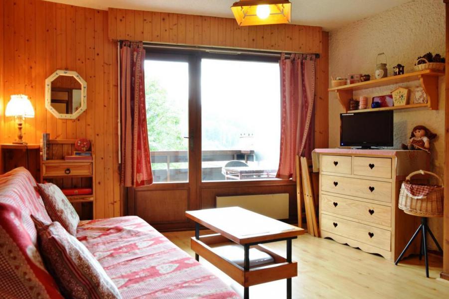 Skiverleih Studio Schlafnische 4 Personen (005) - Résidence l'Eparvi - Le Grand Bornand - Wohnzimmer