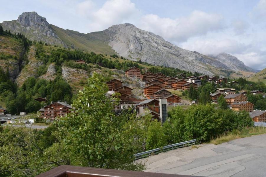 Wynajem na narty Apartament 2 pokojowy 5 osób (A-1L) - Résidence l'Orée des Pistes - Le Grand Bornand - Balkon