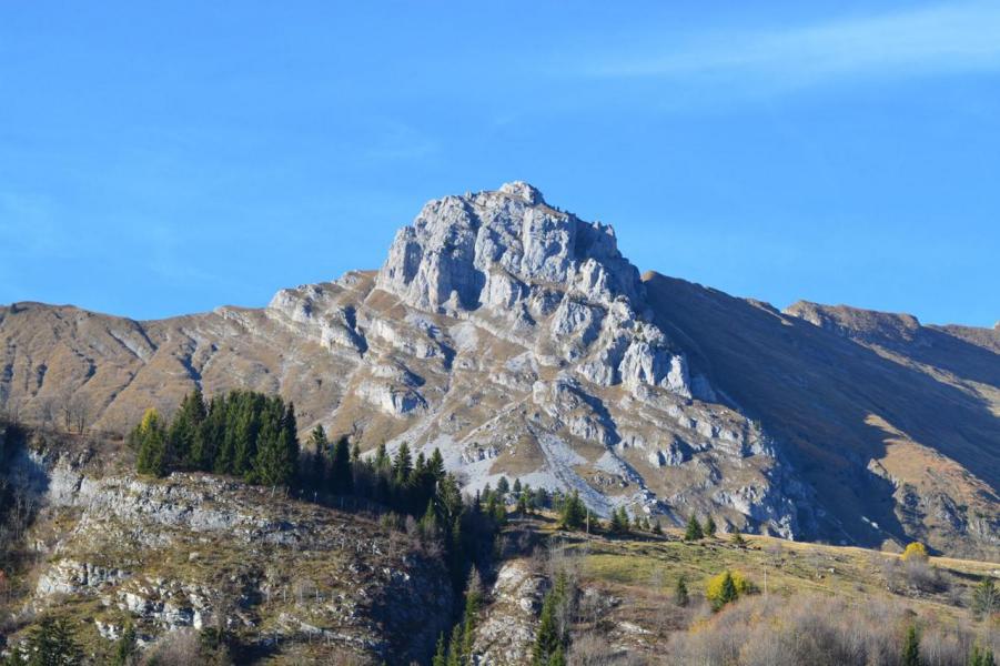 Alquiler al esquí Estudio -espacio montaña- para 4 personas (B-2O) - Résidence l'Orée des Pistes - Le Grand Bornand - Balcón