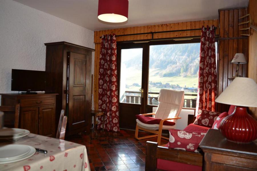 Skiverleih Studio Schlafnische 4 Personen (B-2O) - Résidence l'Orée des Pistes - Le Grand Bornand - Wohnzimmer