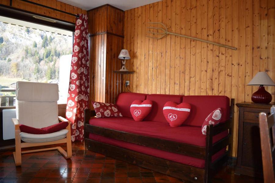 Skiverleih Studio Schlafnische 4 Personen (B-2O) - Résidence l'Orée des Pistes - Le Grand Bornand - Wohnzimmer