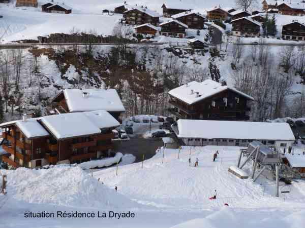 Vacances en montagne Studio 2 personnes (301) - Résidence la Dryade - Le Grand Bornand - Extérieur hiver