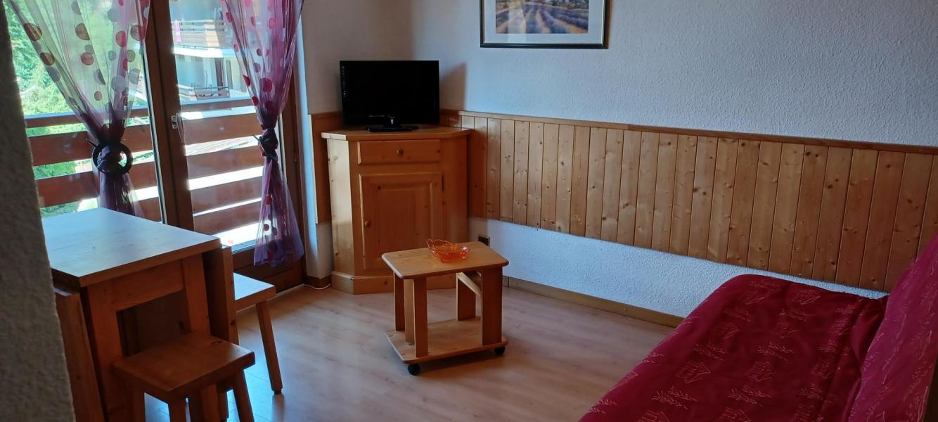 Rent in ski resort Studio 2 people (301) - Résidence la Dryade - Le Grand Bornand - Living room