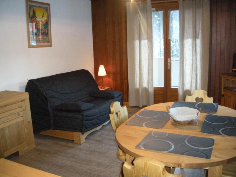 Rent in ski resort Studio cabin 4 people (1684) - Résidence la Duche - Le Grand Bornand - Living room