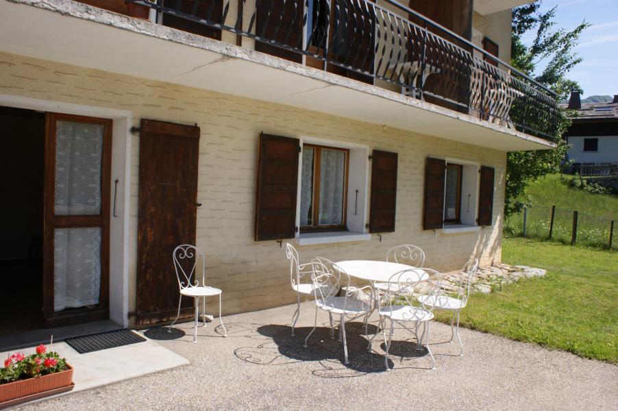 Ski verhuur Appartement 3 kamers 7 personen (0843) - Résidence la Touvière - Le Grand Bornand - Terras