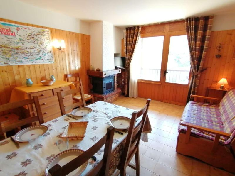 Skiverleih 2-Zimmer-Appartment für 5 Personen (1D) - Résidence la Vardase - Le Grand Bornand - Wohnzimmer