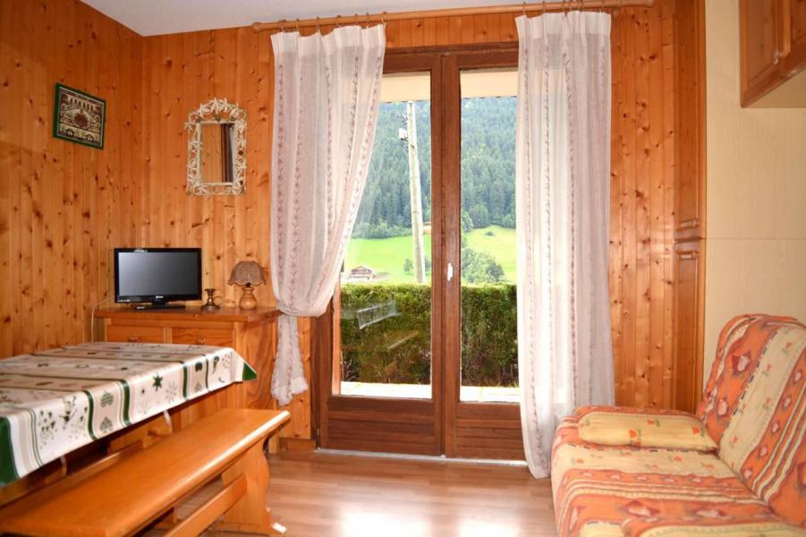 Rent in ski resort Studio sleeping corner 4 people (001) - Résidence le Carlina - Le Grand Bornand - Living room