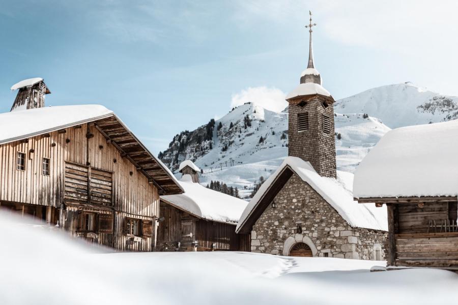 Vacances en montagne Studio coin montagne 4 personnes (29) - Résidence le Charvet - Le Grand Bornand - Extérieur hiver