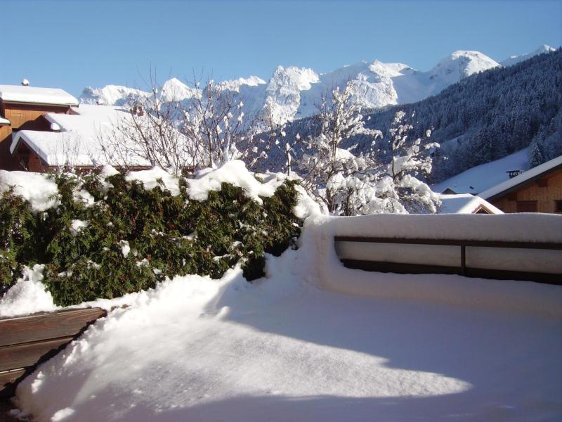 Holiday in mountain resort Studio cabin 4 people (3181) - Résidence le Cornillon - Le Grand Bornand - Winter outside