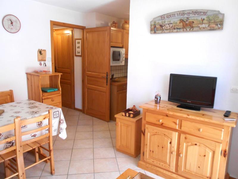 Rent in ski resort Studio cabin 4 people (3181) - Résidence le Cornillon - Le Grand Bornand - Living room