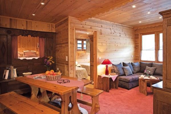Rent in ski resort 3 room apartment sleeping corner 6 people (303) - Résidence le Cortina - Le Grand Bornand - Living room