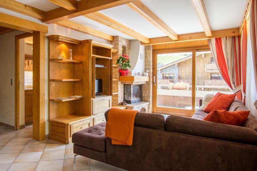 Alquiler al esquí Apartamento 4 piezas cabina para 9 personas - Résidence le Grépon - Le Grand Bornand - Salón