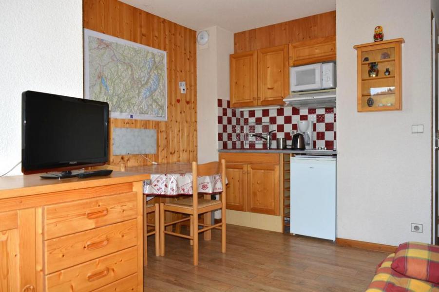 Ski verhuur Studio cabine 4 personen (021) - Résidence le Kodiac - Le Grand Bornand - Woonkamer