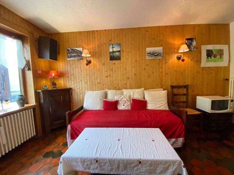 Skiverleih 2-Zimmer-Appartment für 5 Personen (2B) - Résidence le Planay - Le Grand Bornand - Wohnzimmer