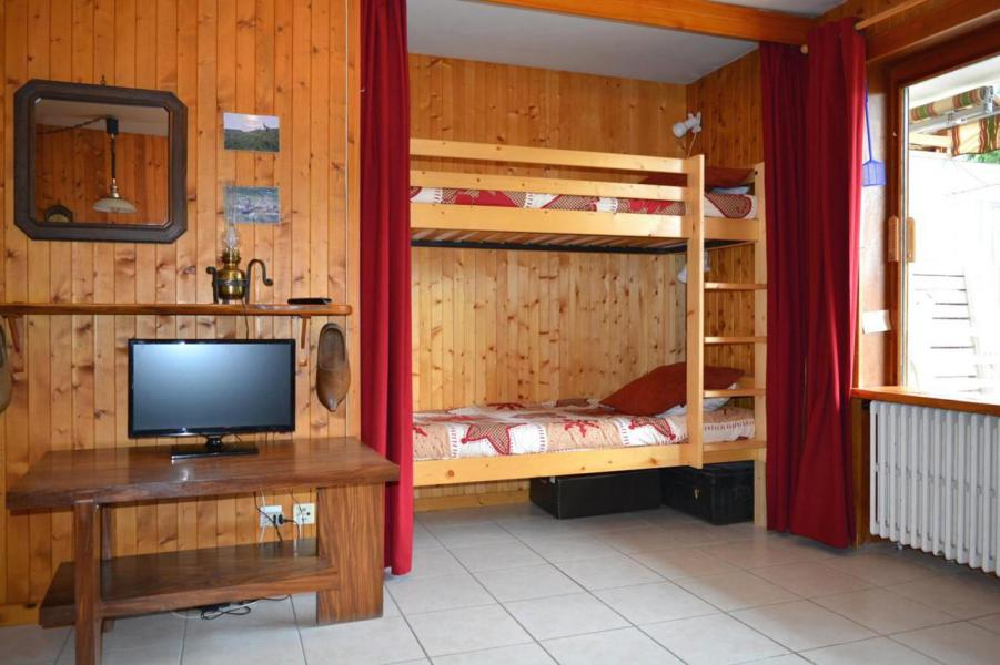 Rent in ski resort Studio 4 people (0B) - Résidence le Planay - Le Grand Bornand - Sleeping area