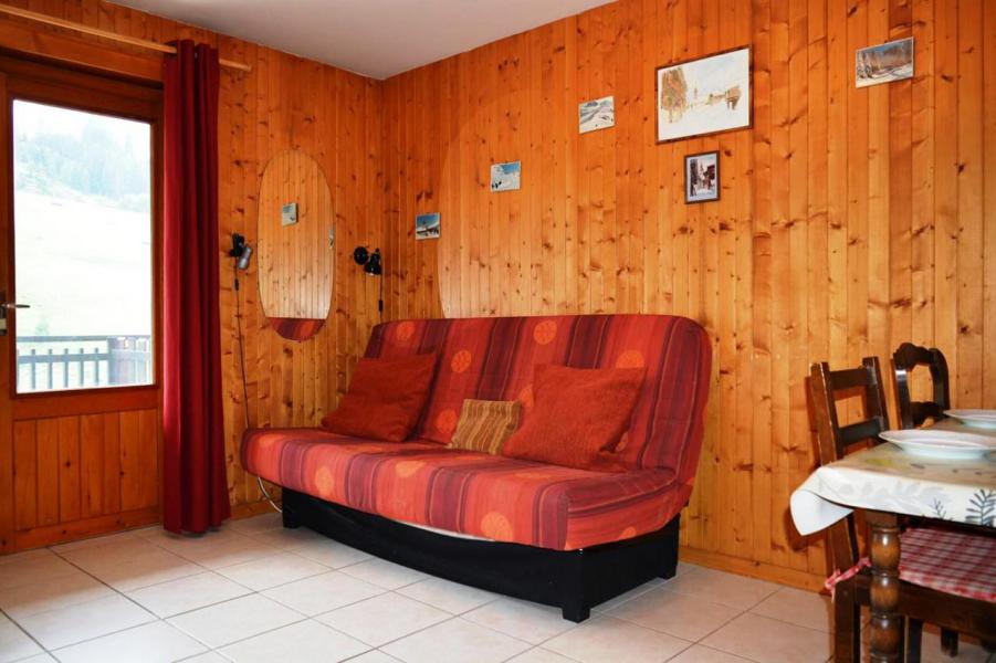 Ski verhuur Studio 4 personen (0B) - Résidence le Planay - Le Grand Bornand - Woonkamer