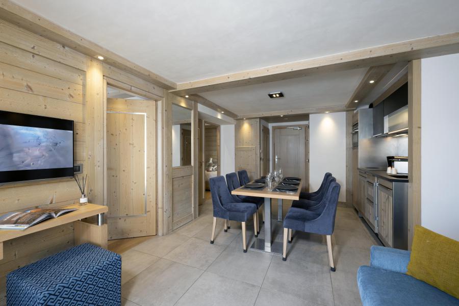 Rent in ski resort 3 room apartment 6 people (confort) - Résidence le Roc des Tours - Le Grand Bornand - Living room