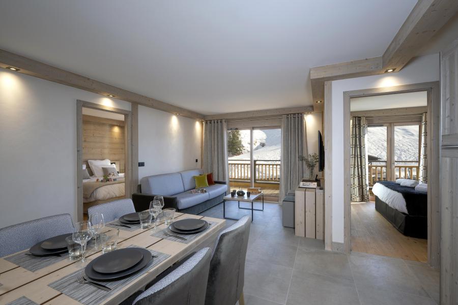 Rent in ski resort 3 room apartment 6 people (Prestige) - Résidence le Roc des Tours - Le Grand Bornand - Living room