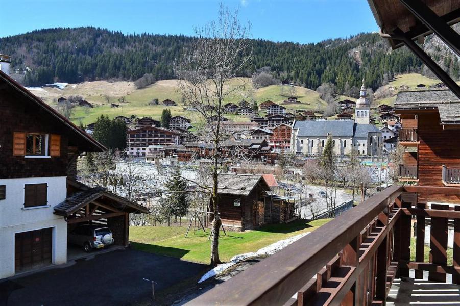 Skiverleih 2-Zimmer-Holzhütte für 4 Personen (A1) - Résidence le Sherpa - Le Grand Bornand - Balkon