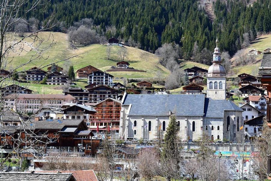 Skiverleih 2-Zimmer-Holzhütte für 4 Personen (A1) - Résidence le Sherpa - Le Grand Bornand - Balkon