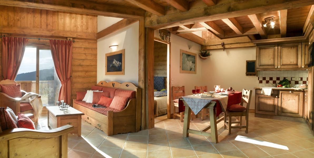 Rent in ski resort Résidence le Village de Lessy - Le Grand Bornand - Dining area