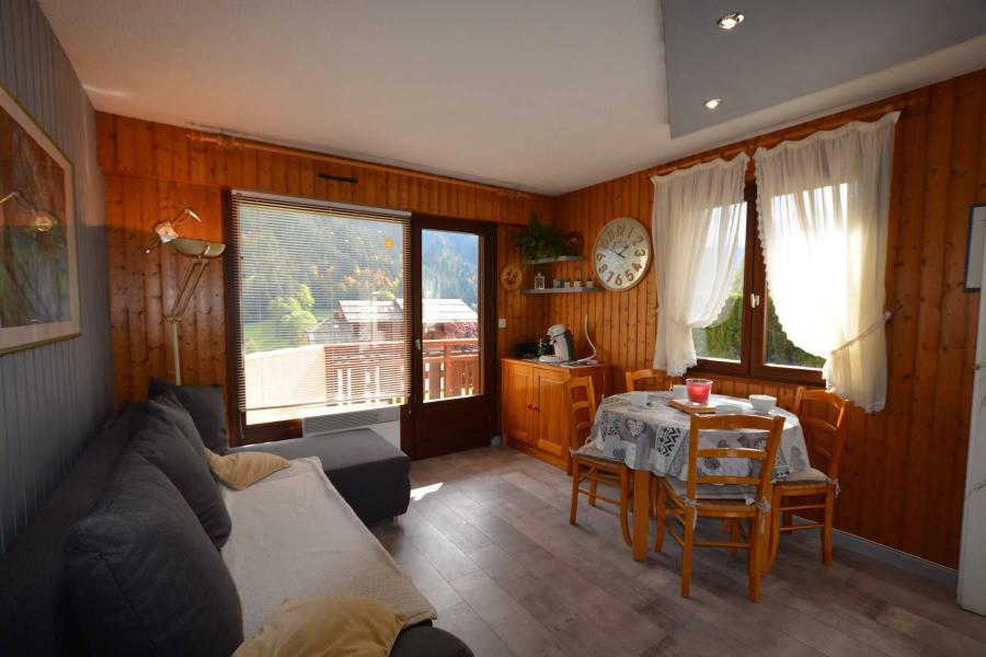 Skiverleih 2-Zimmer-Berghütte für 4 Personen (A0) - Résidence le Yéti - Le Grand Bornand - Wohnzimmer