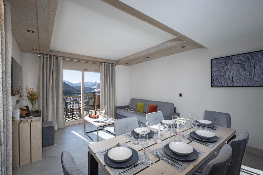 Rent in ski resort 3 room apartment 6 people (Grand Confort) - Résidence les Chalets de Joy - Le Grand Bornand - Dining area