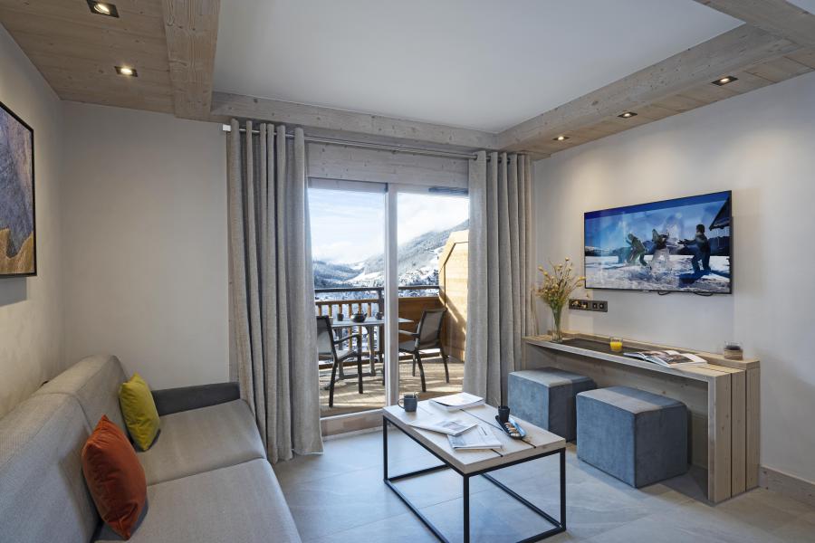 Location au ski Appartement 3 pièces 6 personnes (Prestige) - Résidence les Chalets de Joy - Le Grand Bornand - Séjour