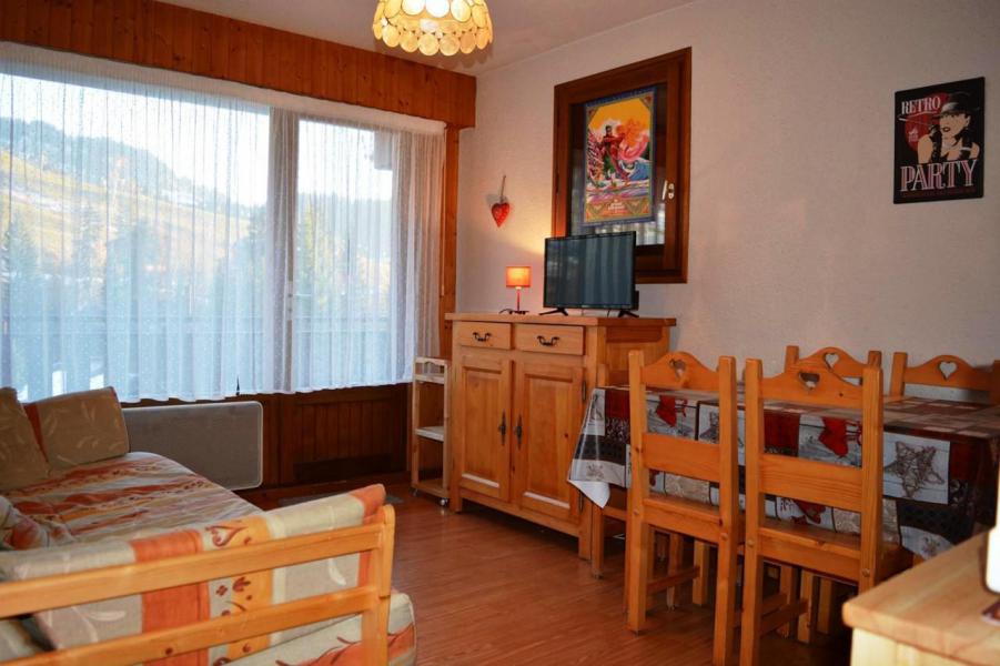 Ski verhuur Studio 4 personen (08) - Résidence les Cîmes - Le Grand Bornand - Woonkamer