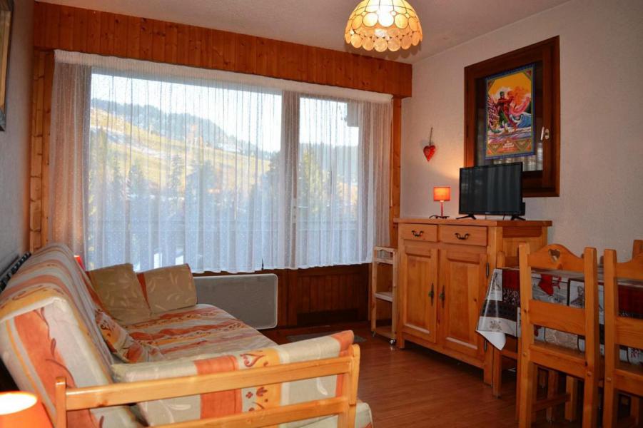 Ski verhuur Studio 4 personen (08) - Résidence les Cîmes - Le Grand Bornand - Woonkamer