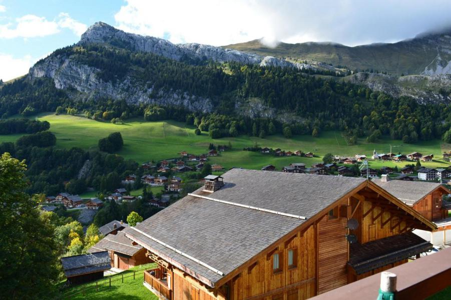 Ski verhuur Studio 4 personen (301) - Résidence les Cottagnes - Le Grand Bornand - Balkon