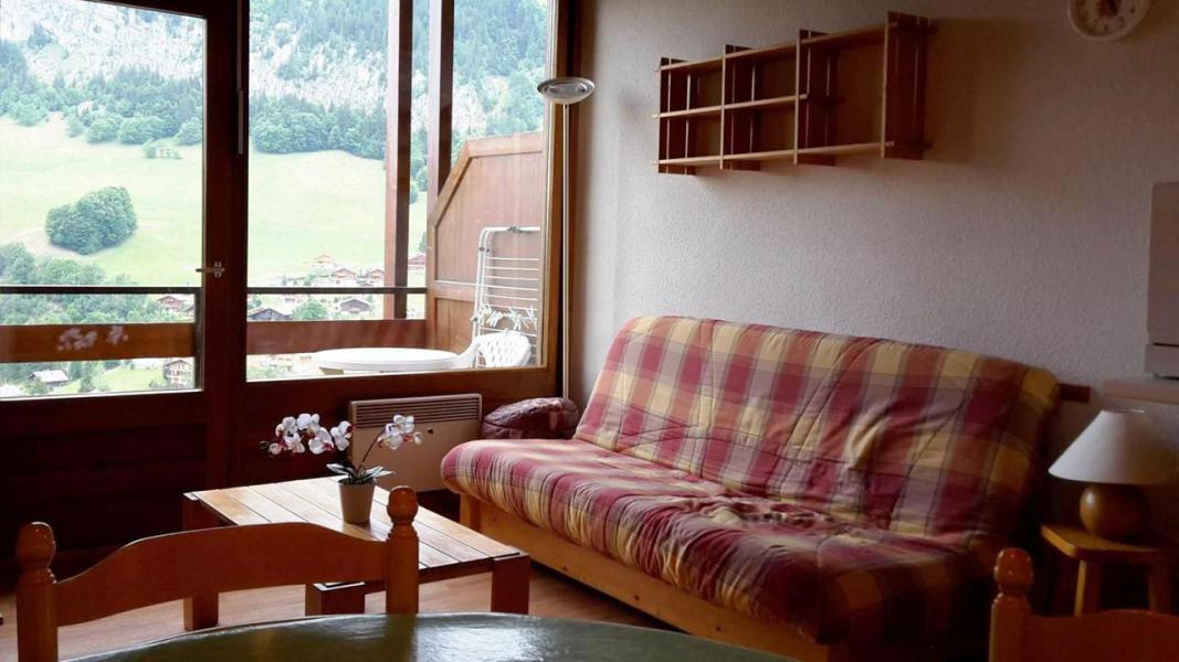 Skiverleih Mezzanin-Studio für 6 Personen (012) - Résidence les Loges - Le Grand Bornand - Wohnzimmer