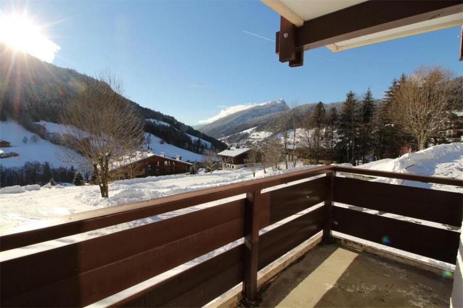 Rent in ski resort Studio cabin 4 people (0A) - Résidence les Mélèzes - Le Grand Bornand - Balcony