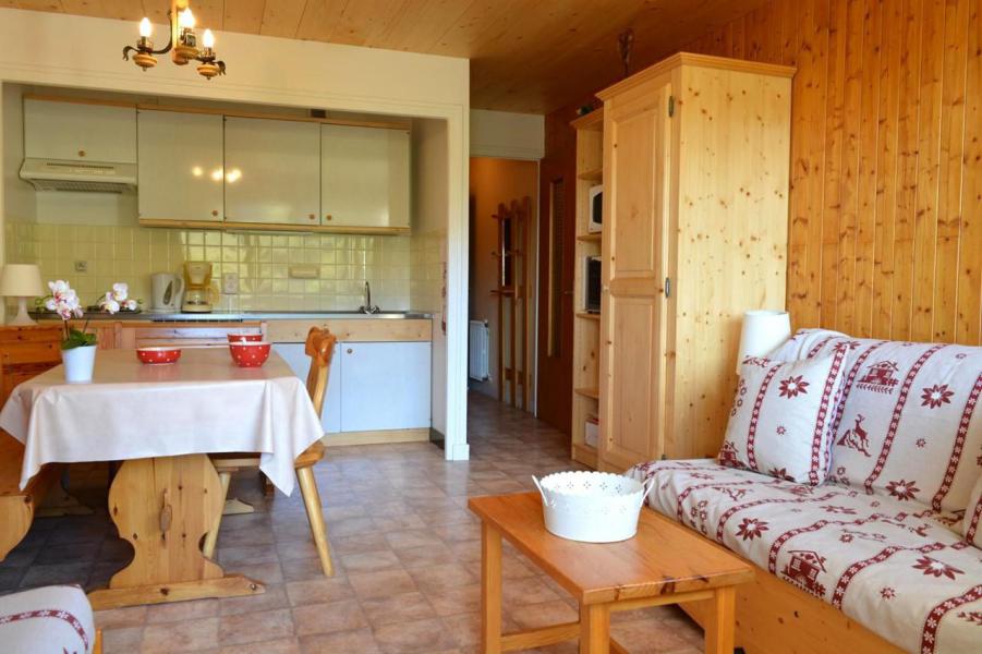 Skiverleih 2-Zimmer-Appartment für 6 Personen (1B) - Résidence les Roches Fleuries - Le Grand Bornand - Wohnzimmer