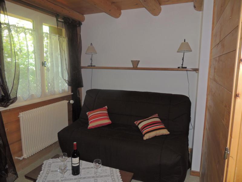 Rent in ski resort 2 room apartment sleeping corner 6 people (042) - Résidence Lou R'Bat Pays - Le Grand Bornand - Living room