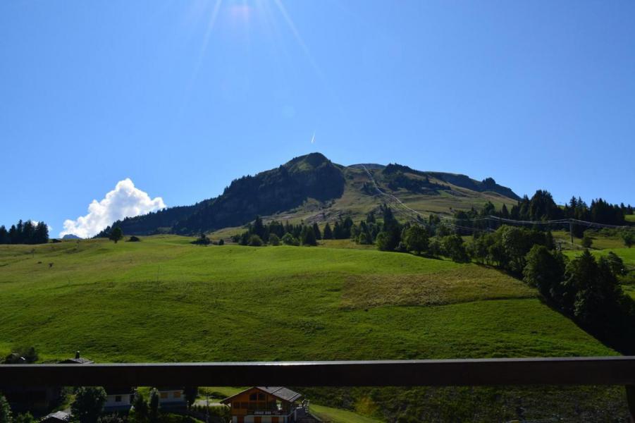 Skiverleih 2-Zimmer-Holzhütte für 6 Personen (003) - Résidence Perralpes - Le Grand Bornand - Balkon