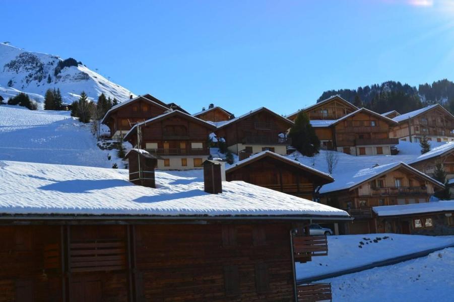 Ski verhuur Appartement 2 kamers mezzanine 7 personen (2F) - Résidence Piste Rouge A - Le Grand Bornand - Balkon