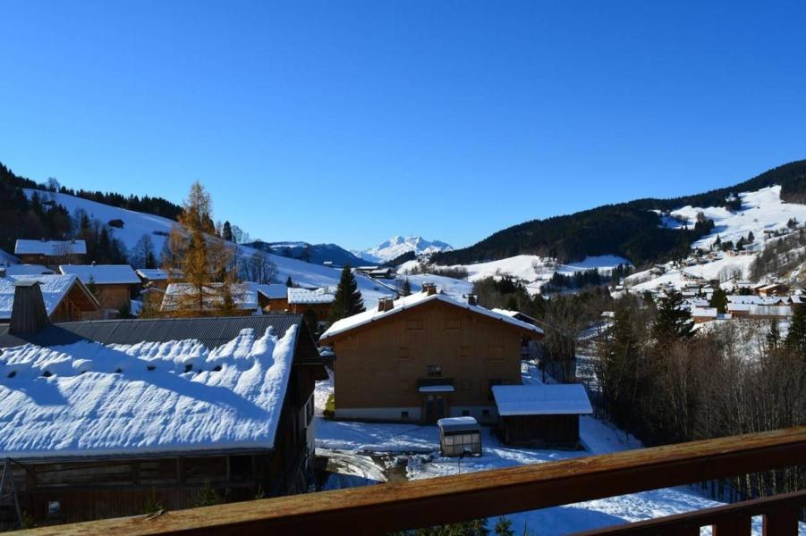 Skiverleih Wohnung 2 Mezzanine Zimmer 7 Leute (2F) - Résidence Piste Rouge A - Le Grand Bornand - Balkon