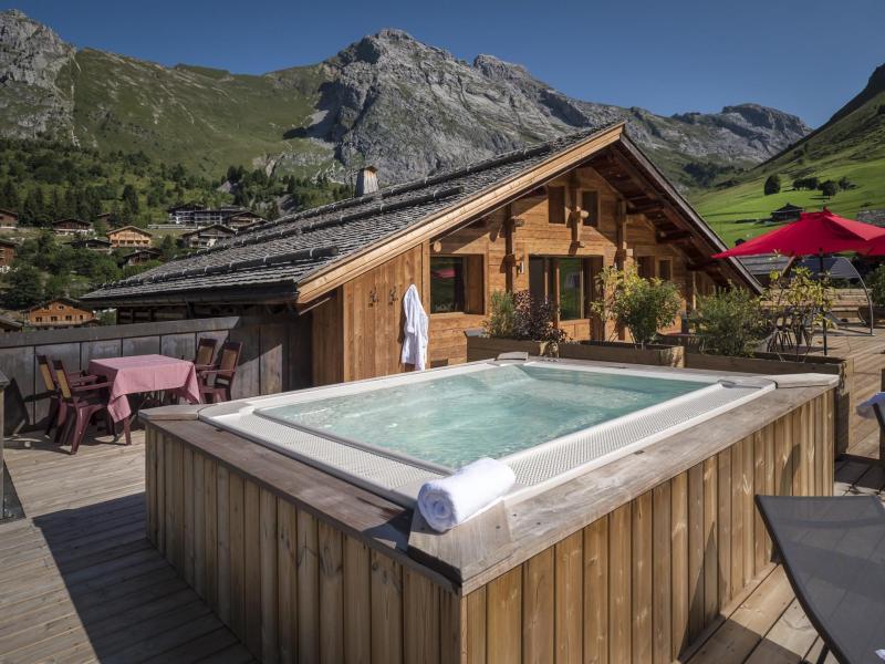 Аренда на лыжном курорте Апартаменты 5 комнат 11 чел. (302) - Solaret - Chalet 1803 - Le Grand Bornand - Джакуззи