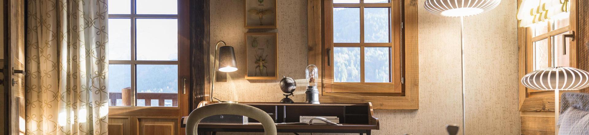 Rent in ski resort 7 room triplex chalet 10 people - Chalet la Ferme de Juliette - Le Grand Bornand - Bedroom