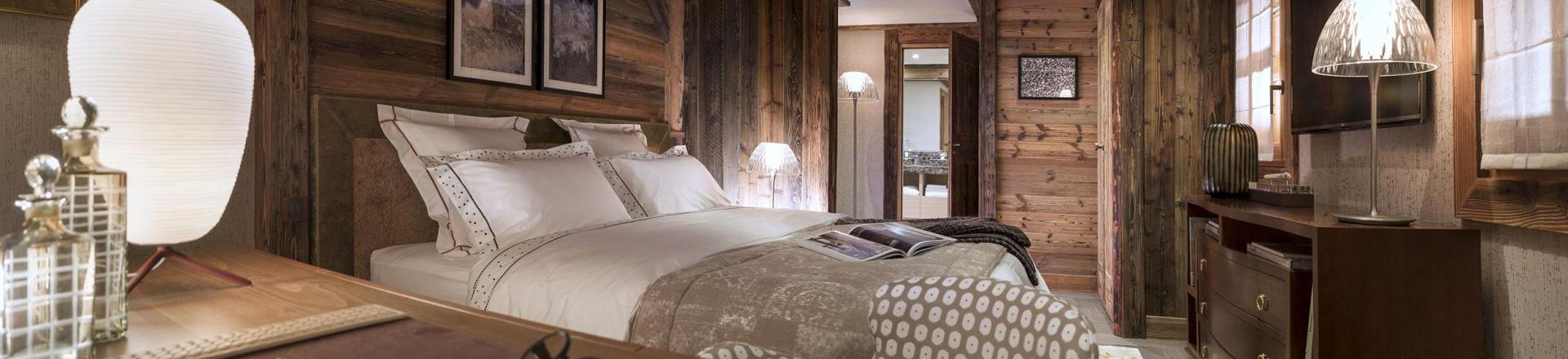 Rent in ski resort 7 room triplex chalet 16 people - Chalet la Ferme de Juliette - Le Grand Bornand - Bedroom