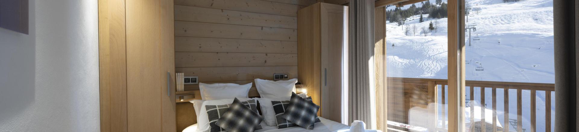 Rent in ski resort 2 room apartment sleeping corner 4 people - Résidence le Roc des Tours - Le Grand Bornand - Bedroom