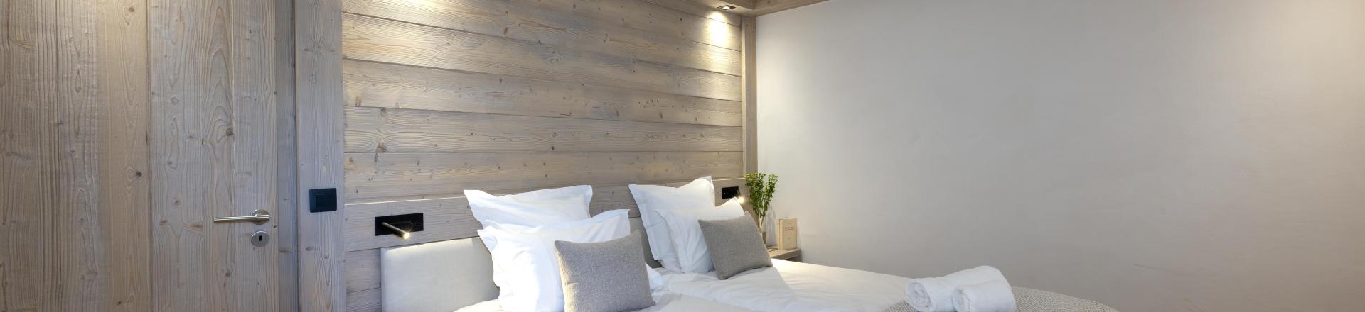 Rent in ski resort 4 room apartment 8 people (Prestige) - Résidence le Roc des Tours - Le Grand Bornand - Bedroom