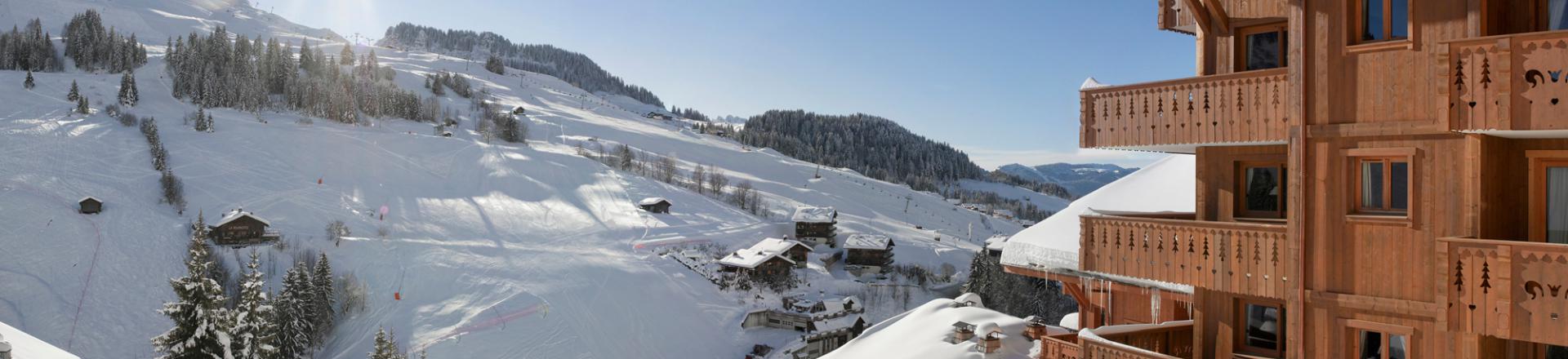 Location au ski Résidence le Village de Lessy - Le Grand Bornand - Extérieur hiver