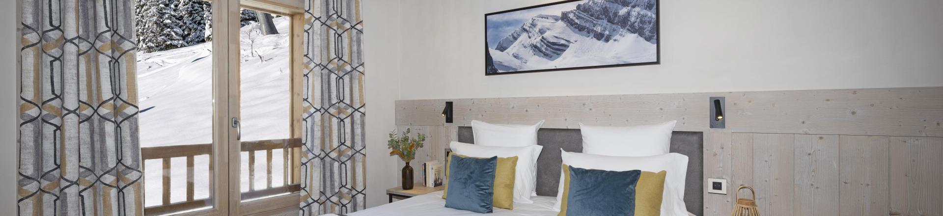 Аренда на лыжном курорте Апартаменты 3 комнат 6 чел. (Grand Confort) - Résidence les Chalets de Joy - Le Grand Bornand - Комната
